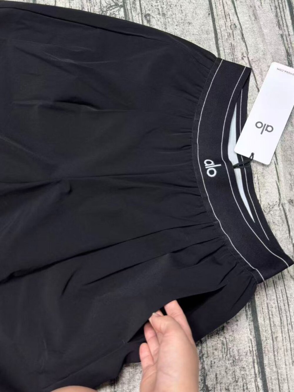 🤖NWT ALO Yoga Black Suit Up Trouser 30" Inseam | High-Waist Wide Leg Pants - Picture 5 of 8